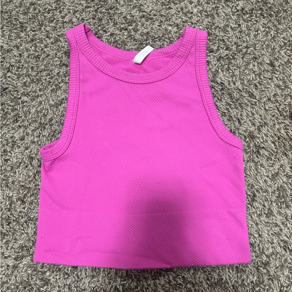 Nikibiki Fuchsia Ribbed Top